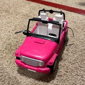 pink barbie jeep